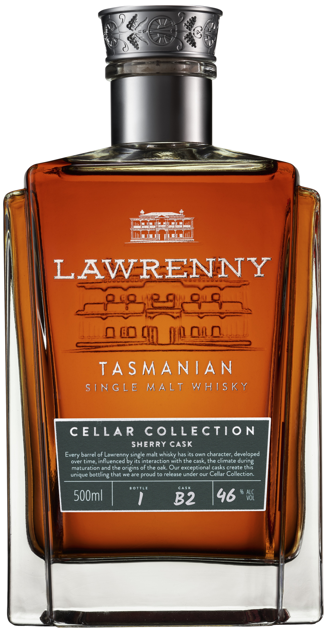 Lawrenny Sherry Cask Tasmanian Single Malt Whisky - Cellar Collection - 500ml