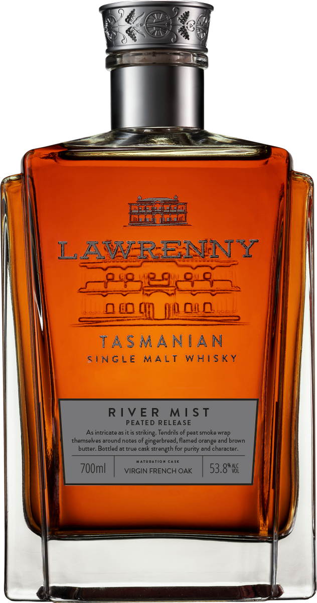 Lawrenny 'River Mist' Peated Single Malt Whisky - 53.8% - 700ml