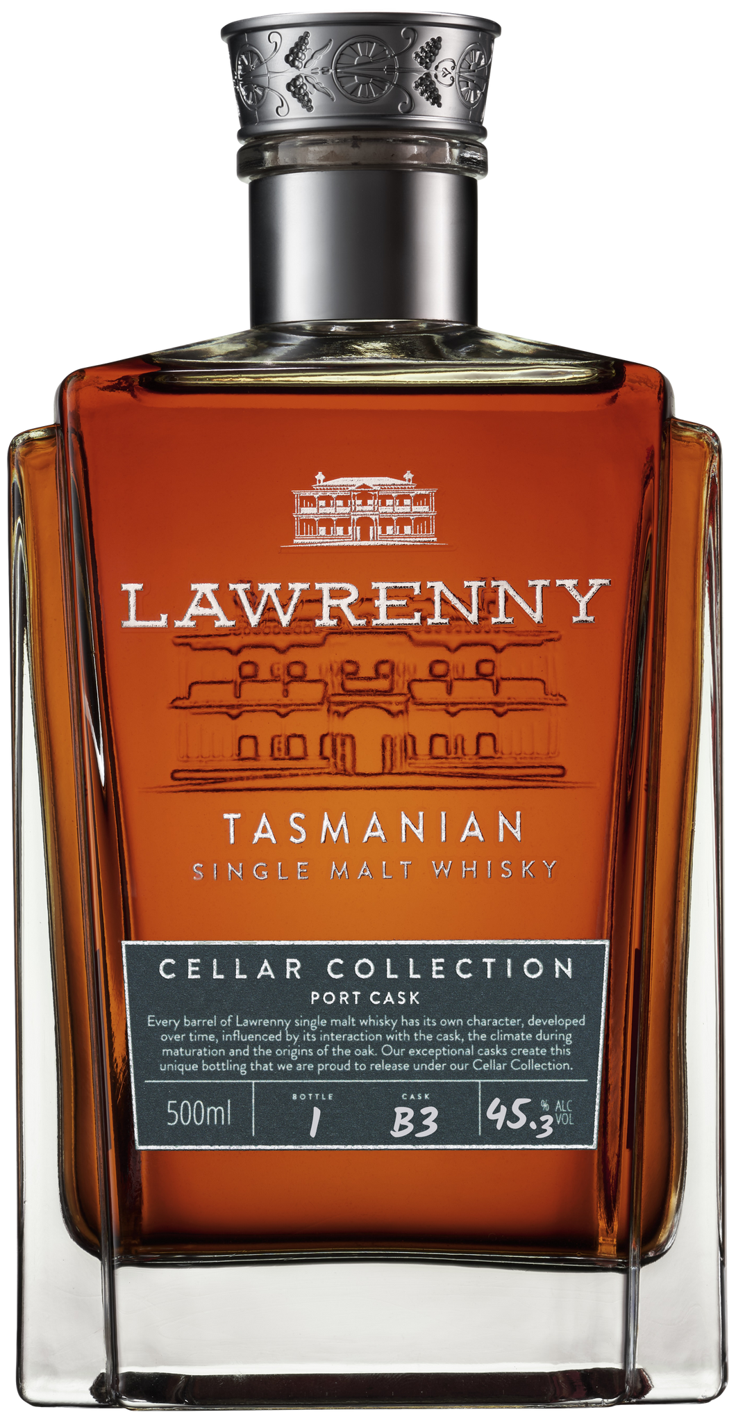 Lawrenny Port Cask Tasmanian Single Malt Whisky - Cellar Collection - 500ml